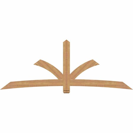 Ekena Millwork Davenport Timber Gable Bracket, Western Red Cedar, 108"W x 40"H x 1 1/2"D x 5 1/2"F, 9/12 Pitch GBW108X40X0206DAV00SWR